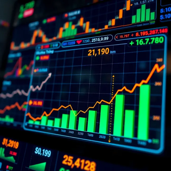 Visual representation of affiliate marketing strategies with charts and growth symbols