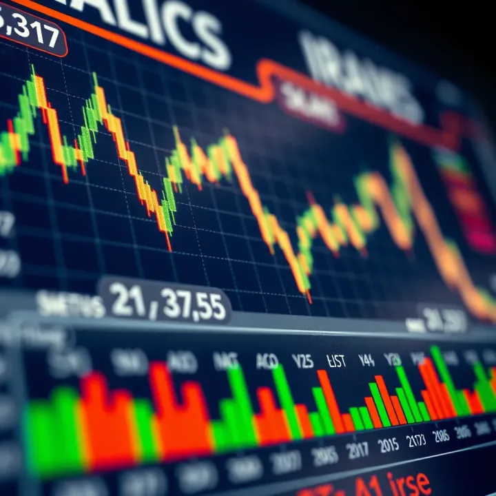 Chart showing application of synthetic indices to track financial market trends