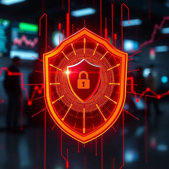 Secure digital shield representing trading platform safety measures