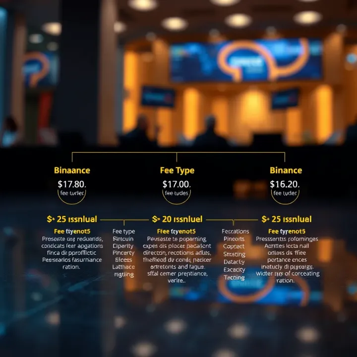 Diagram illustrating different fee types applied on Binance cryptocurrency exchange platform