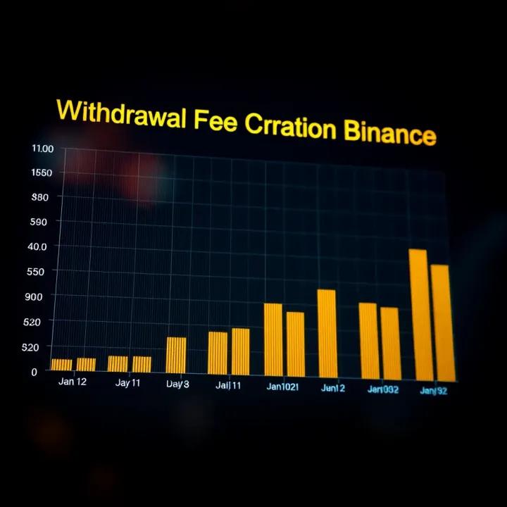 Graph showing withdrawal fee comparisons for cryptocurrencies on Binance
