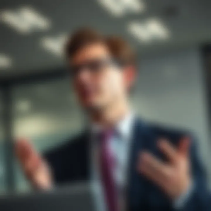 Portrait of Antony Ressler in business attire giving a presentation