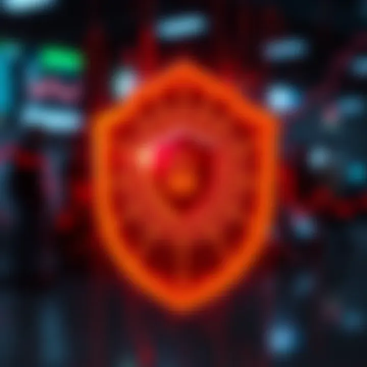 Secure digital shield representing trading platform safety measures