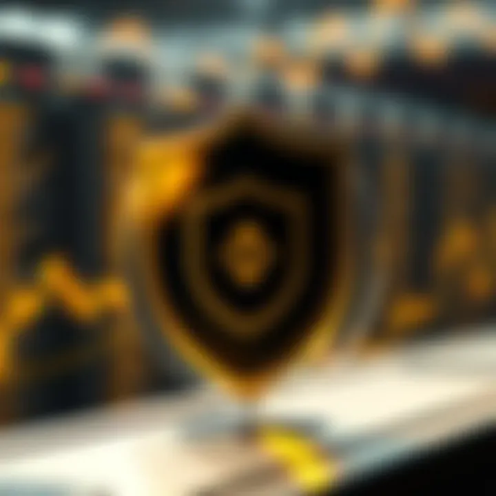 Enhancing Account Security on Binance Security shield symbolizing account protection on Binance