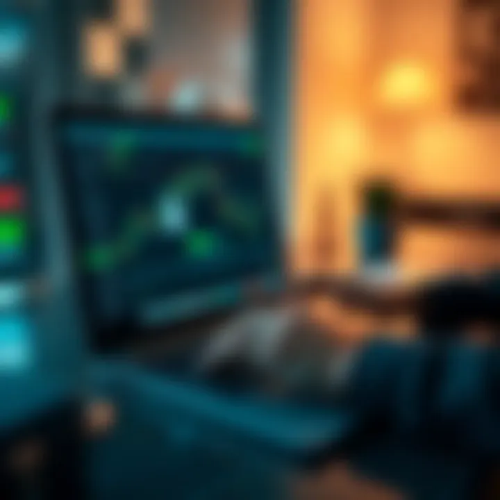 User securely logging into the Binary.com platform on a laptop