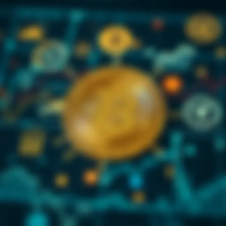 Bitcoin Price Influences: Economic Factors, Technology, and Regulation Conceptual illustration of Bitcoin symbol surrounded by economic indicators and regulatory symbols
