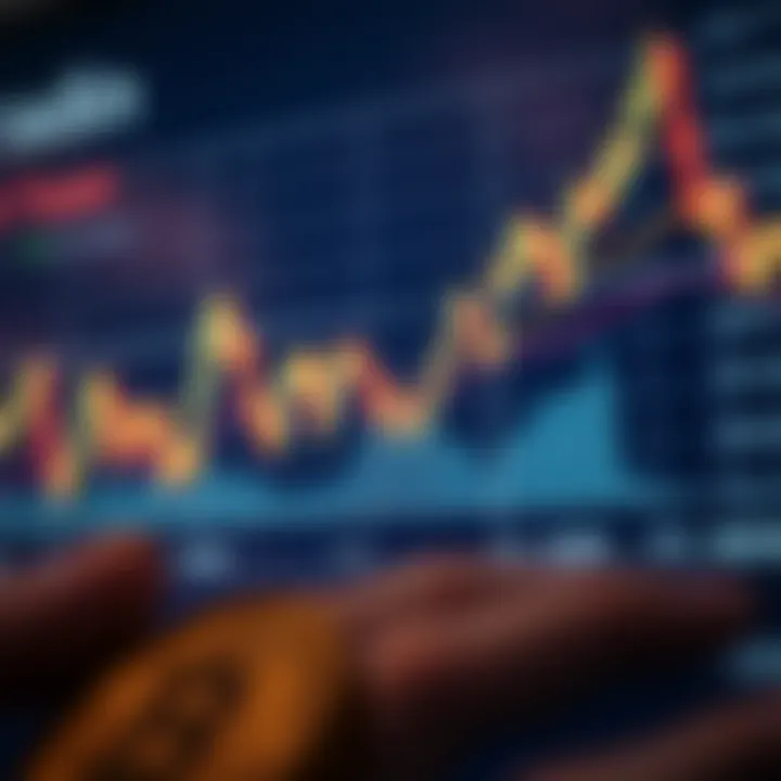 Graph showing Bitcoin price fluctuations influenced by technical and fundamental factors