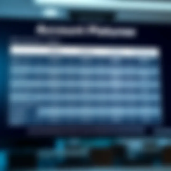 Chart displaying different types of accounts and their features on Deriv platform