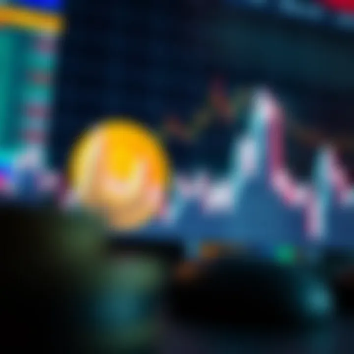 Graph showing Bitcoin price fluctuations against the US dollar over recent days