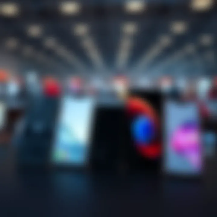 Comparison of leading smartphone brands showcasing their latest models and features
