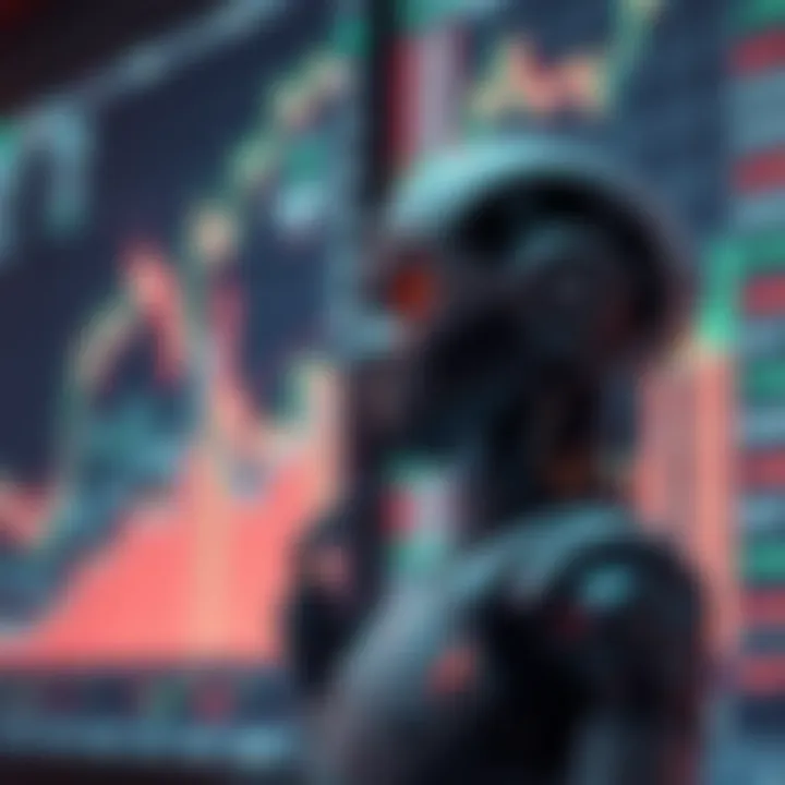 Graph showing automated trading bot analyzing financial market data