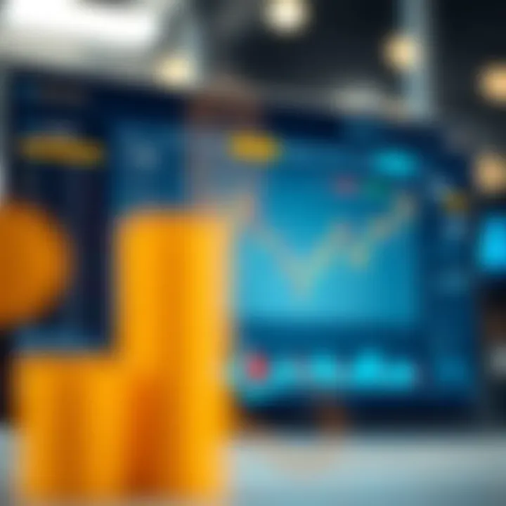 Modern trading platform interface showing market data and analytics for investors