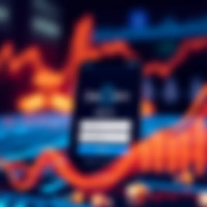 Secure login screen of Deriv app showing encryption icon and user authentication fields