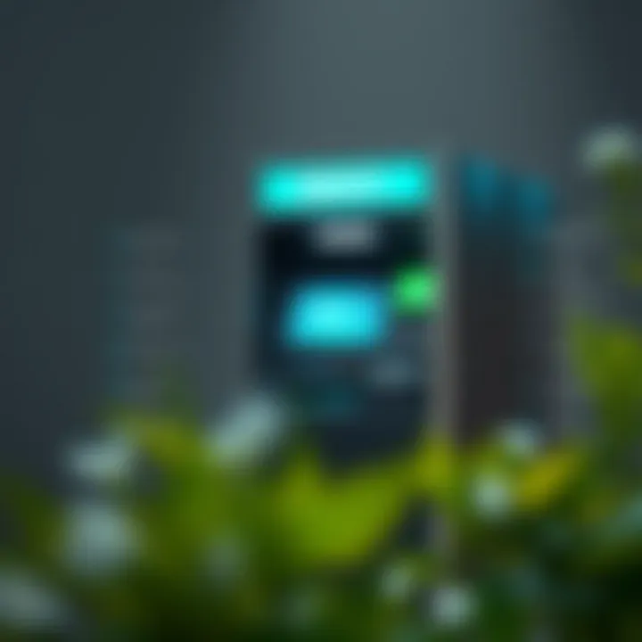 Diagram showing the main components and workflow of a DERIV ATM