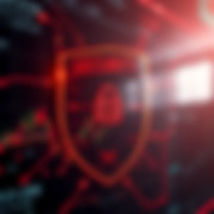 Security shield symbolizing online platform safety and protection