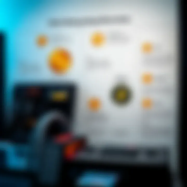 Diagram illustrating Dogecoin mining workflow with hardware and software components
