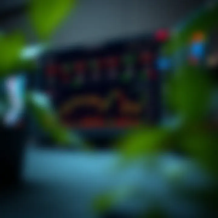 Dashboard overview of IQ Option trading platform showing multiple market charts and trading options