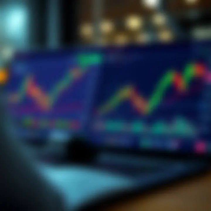 Visual representation of risk management with graphs and investment allocation icons