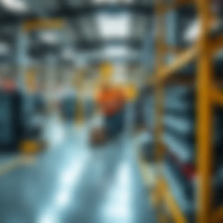 Industrial manufacturing facility with machinery and assembly lines