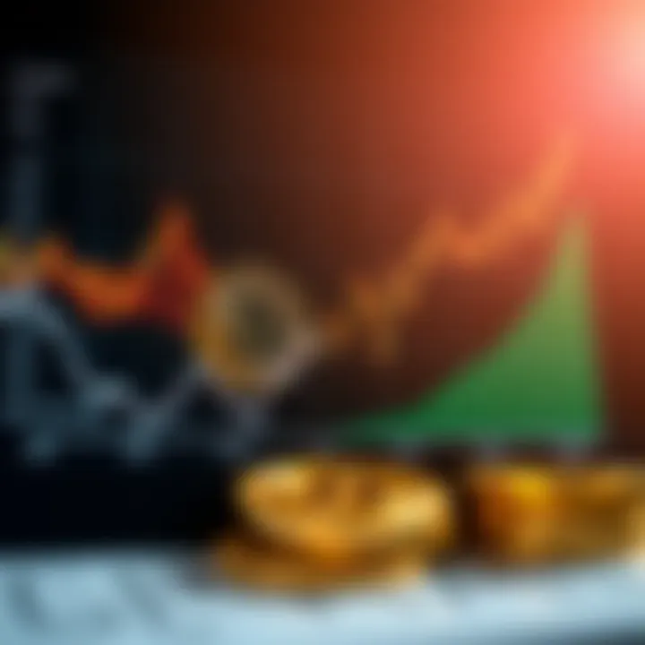 Graph showing economic trends influencing the value of Bitcoin over time