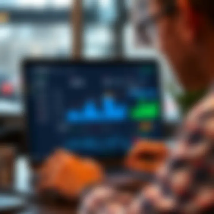 Interactive dashboard showing user feedback and broker service ratings