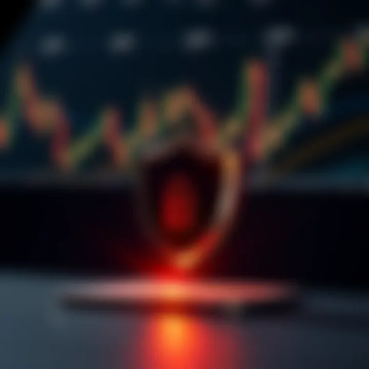 Security shield symbolizing trust and protection in online financial trading
