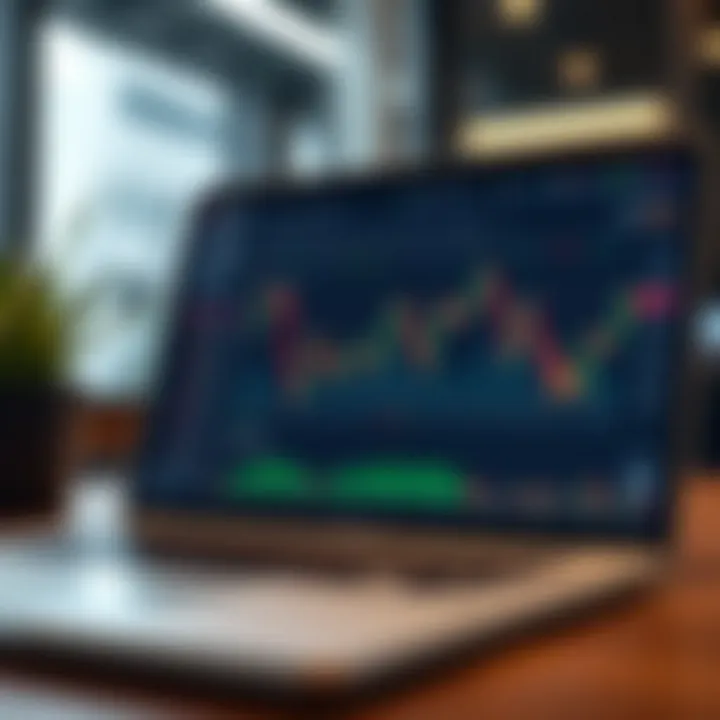 Secure online trading platform interface with charts and investment options