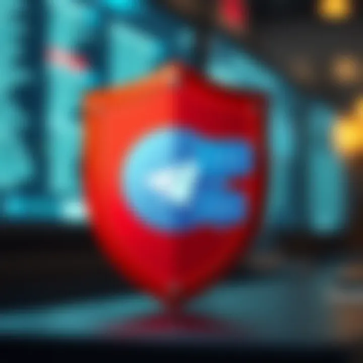 Tips for Safe and Active Engagement in Telegram Communities Illustration of security shield and chat bubbles representing safe participation in online group chats