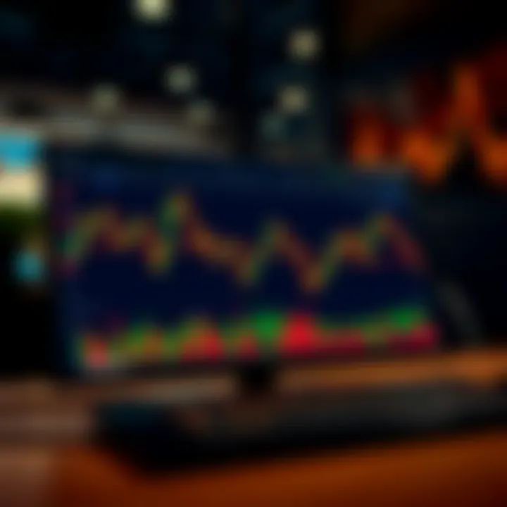 Trading platform interface displaying charts and market indicators on Tickmill