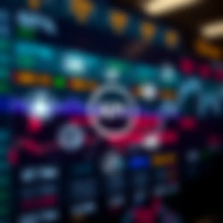 Graphic depicting various trading strategies and platform icons connected by network lines