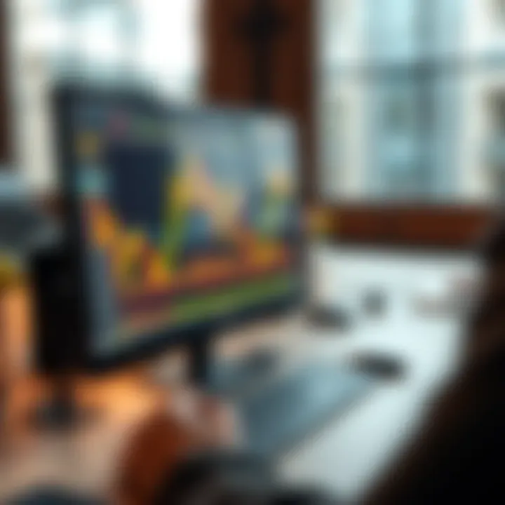 Interactive platform showing trend lines and indicators tailored for binary trading strategies in Latin America