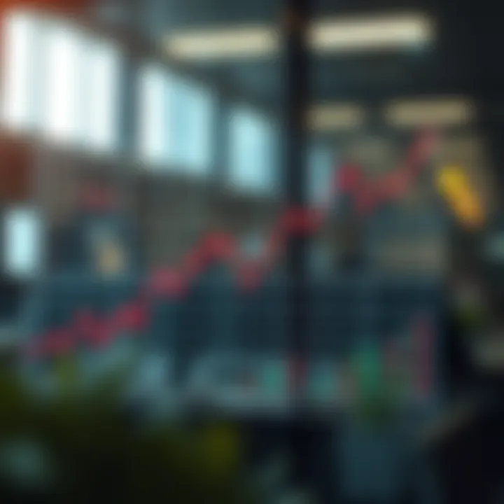 Graph illustrating rapid market expansion followed by sudden decline