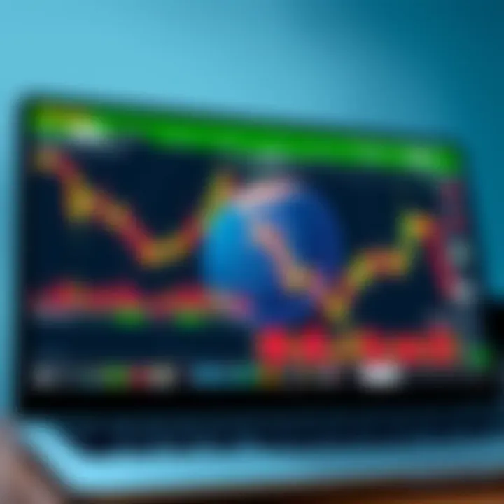 Secure Trading Experience with Pocket Option on PC Illustration of a secure connection symbol over a computer with Pocket Option app in the background
