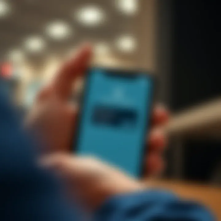 Secure digital wallet interface displaying transaction confirmation on a mobile device