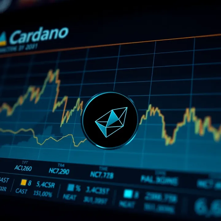 Graph showing expert predictions and potential future scenarios for Cardano value