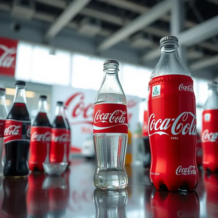 Coca-Cola branding elements illustrating strong global marketing and brand recognition
