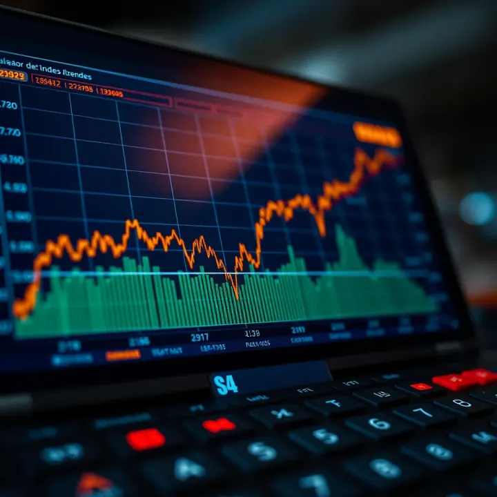 Graph showing various synthetic index trends for economic data analysis