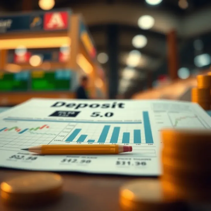 Illustration showing the concept of minimum deposit requirement for trading accounts
