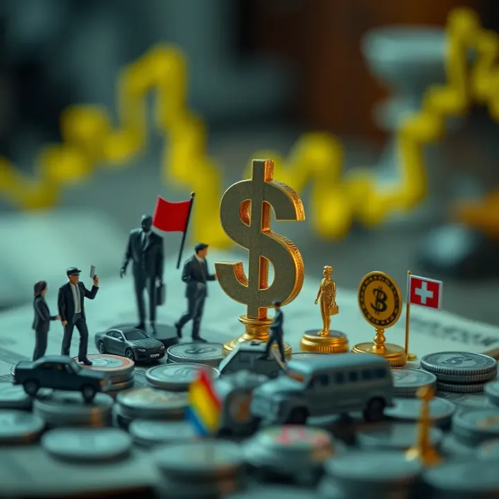 Key Economic and Political Factors Affecting Dollar Value in Colombia Economic factors influencing currency value with icons of economy and politics