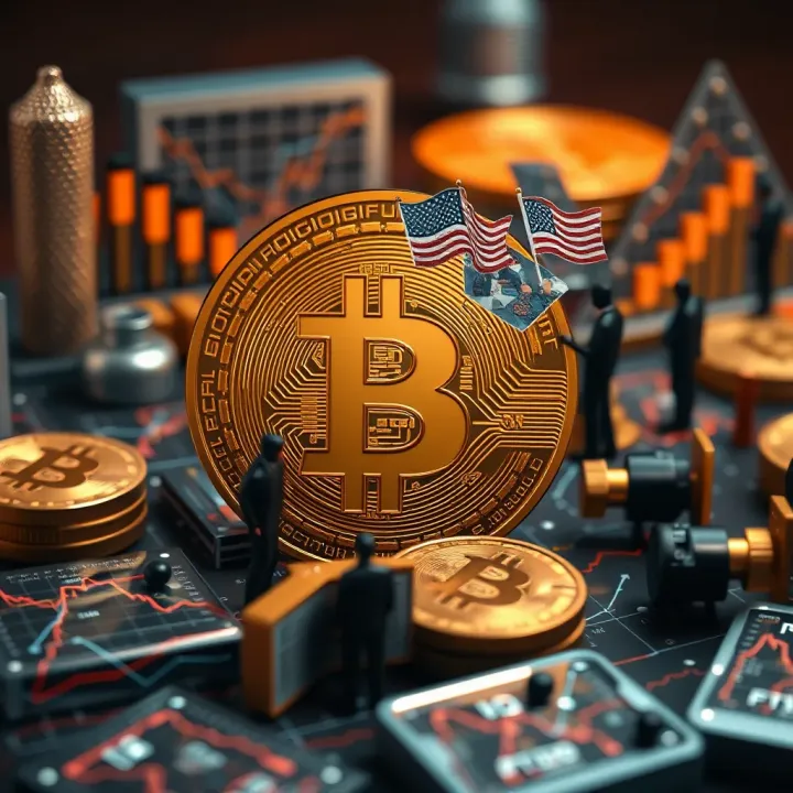 Illustration depicting global events, regulations, and investment tips affecting Bitcoin price prediction