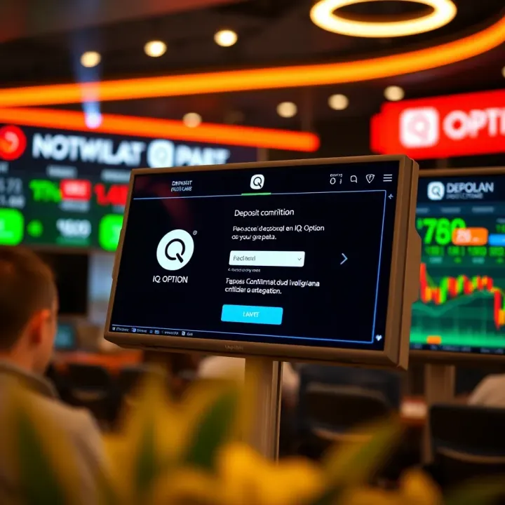User interface showing deposit confirmation screen on trading platform