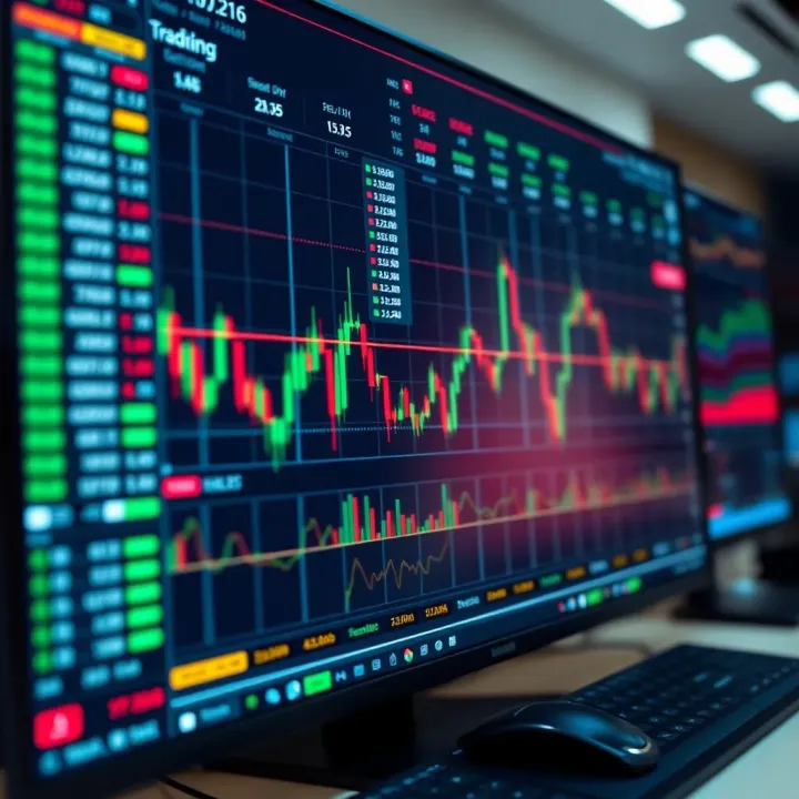 Interactive Brokers platform dashboard showing market data and trading tools
