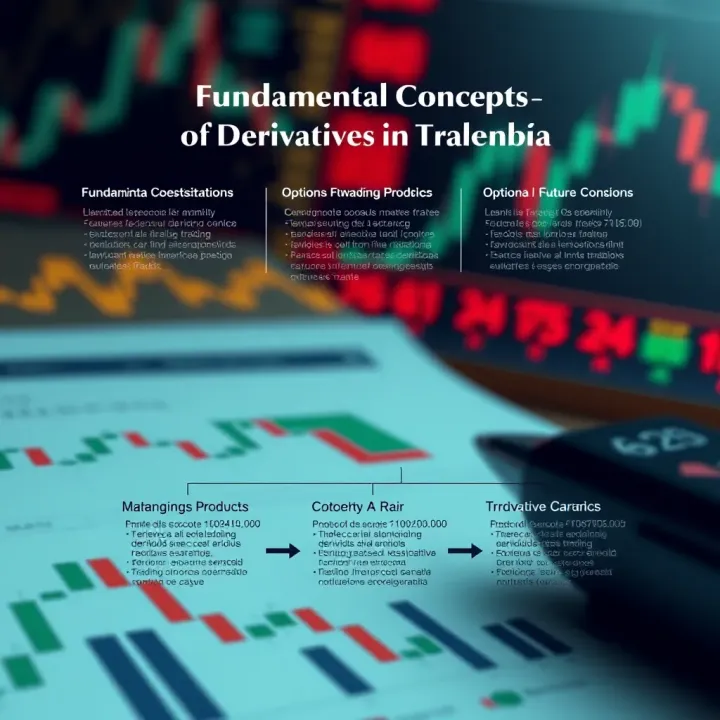 Diagram illustrating the fundamental concepts of derivatives trading including options and futures contracts