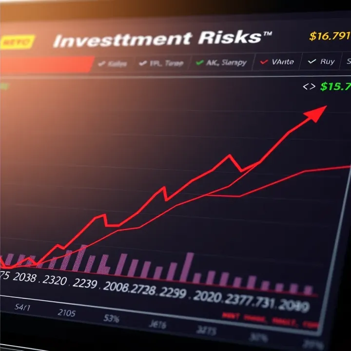 Chart depicting investment risks and financial growth potential