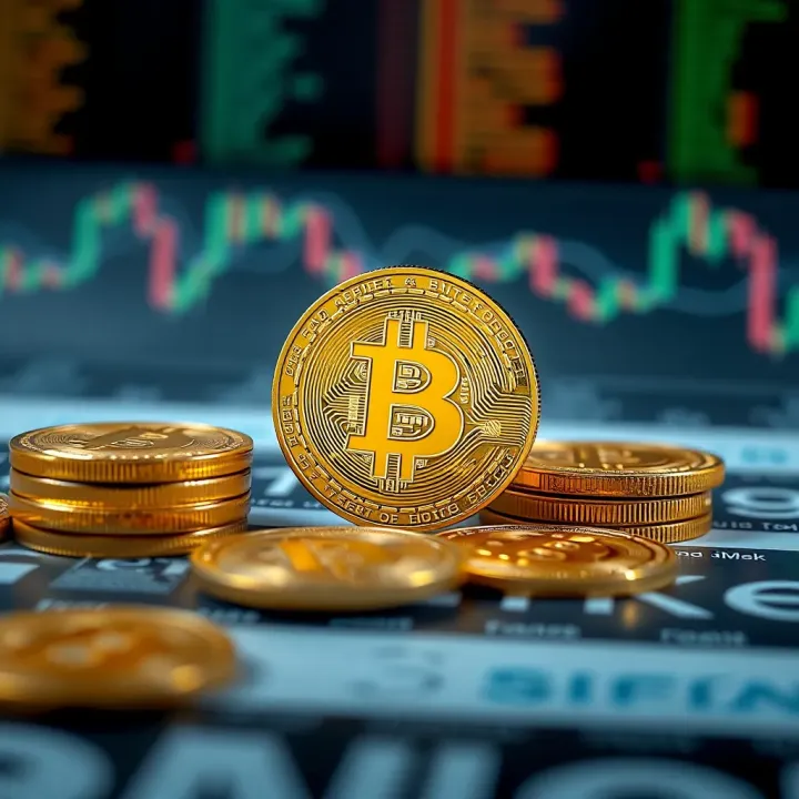 Illustration of market factors influencing Bitcoin valuation including supply, demand, and investor sentiment