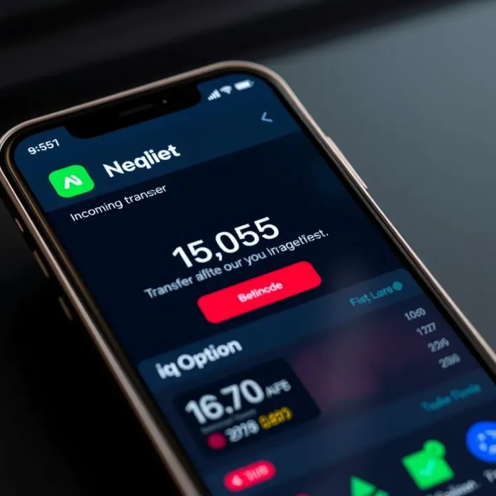 Mobile phone screen showcasing the Nequi app dashboard with updated balance after receiving funds