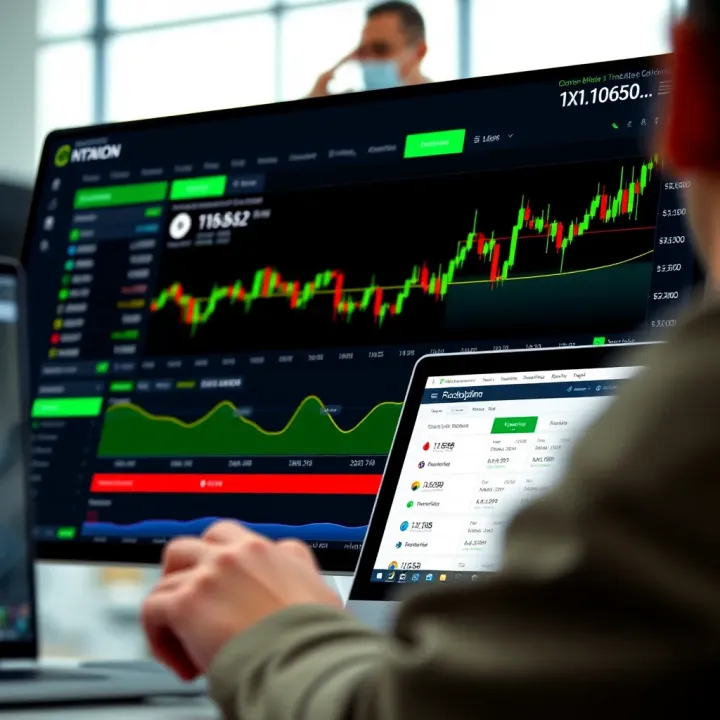 User interface of PocketOption platform showcasing diverse financial assets