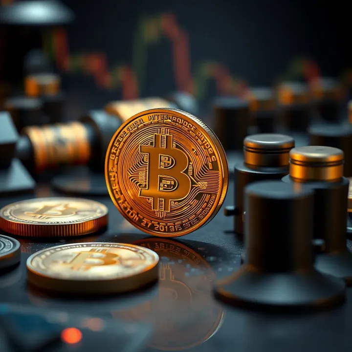 Visual representation of technological and regulatory factors impacting Bitcoin adoption