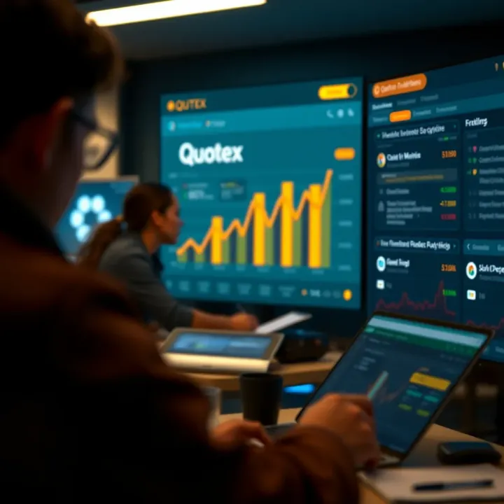 Detailed analysis of Quotex platform showcasing payment methods and user testimonials
