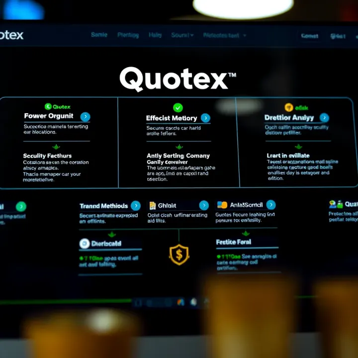 Visual representation of Quotex withdrawal options and secure transaction features